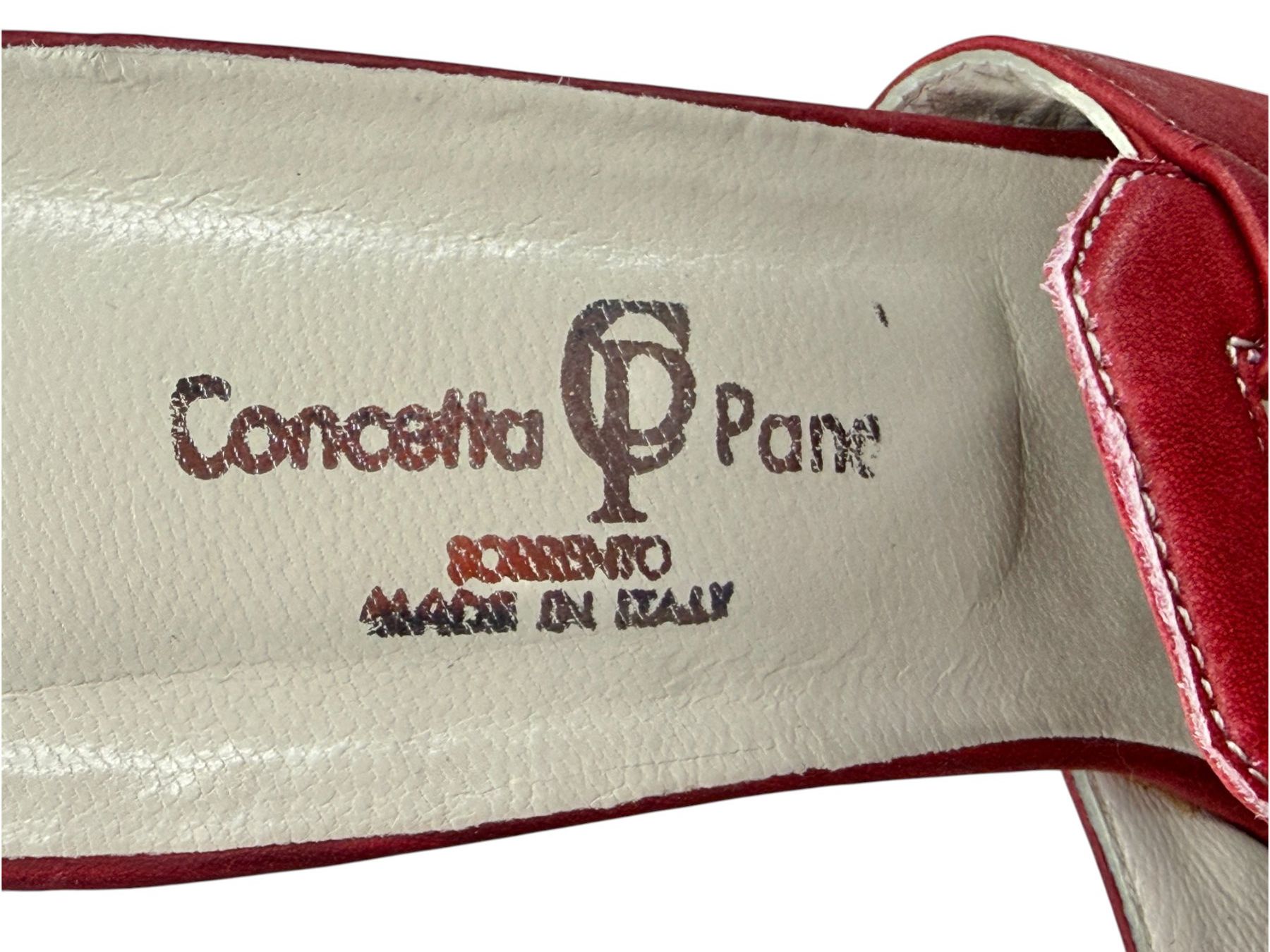 Scarpe da donna: Mules Concetta Pane cuir rouge. Pointure 40 – Usato da Cossonay-Ville venduto da PatineDuTemps 3