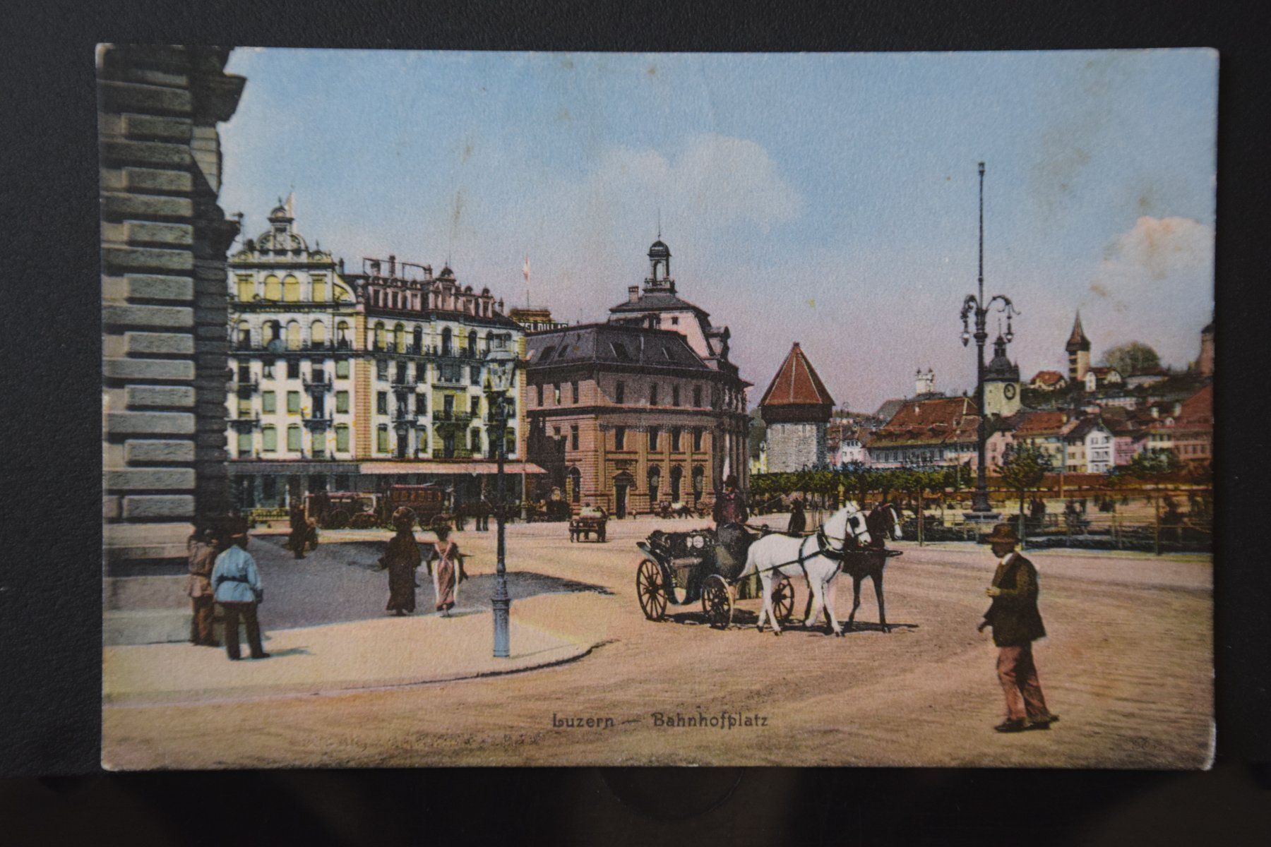 Cartoline postali: AK Luzern, Bahnhof 1913 – Usato da Luzern venduto da CH2018