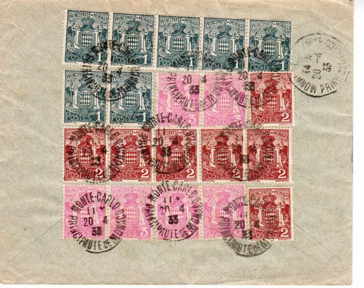 Alle Briefmarken: Brief Monaco 1933 – Gebraucht aus Wolhusen von Curver9 1