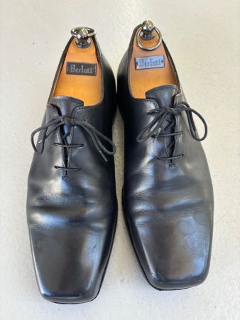 Berluti Classic Black Oxford 'Ultima', Replaced Sole, 8 1/2