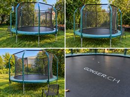 GONSER Gartentrampolin mit Sicherheitsnetz
