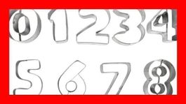 Ausstechform Ausstecher Zahlen Figures Guetzli Cookie Cutter