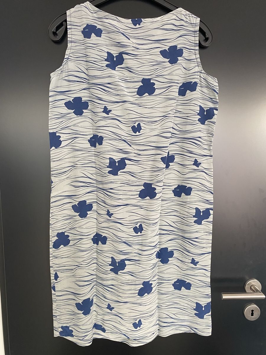 Vestiti: Trägerkleid grau-blau Gr. 44 Viskose – Usato da Meggen venduto da 6003Luzern 2