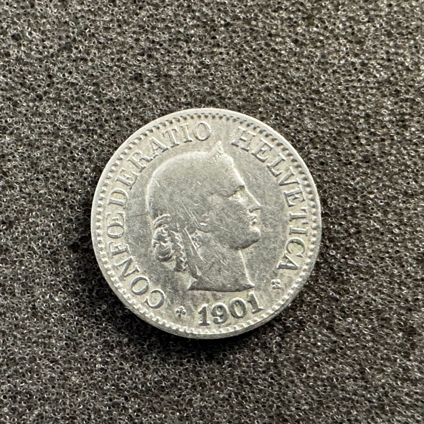 Tutti le monete: 10 Rappen Schweiz 1901 – Usato da Reitnau venduto da tb-muenzen