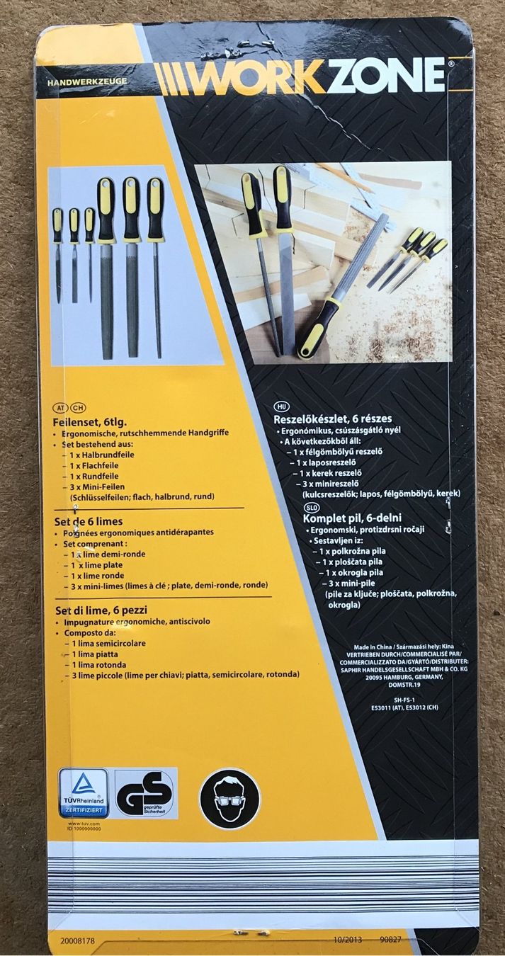 Tutti gli attrezzi: FEILENSET 6TLG. NEU UND ORIGINALVERPACKT – Nuovo e nell'imballaggio originale da Ostermundigen venduto da Kari1937 1