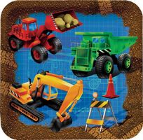 Baustelle / Pappteller 23cm / 8Stk.