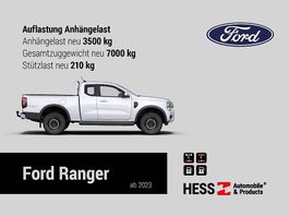 Erhöhung Anhängelast 3500 kg für Ford Ranger ab 2023