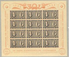 1943, W16**, Luxusblatt postfrisch (15969)