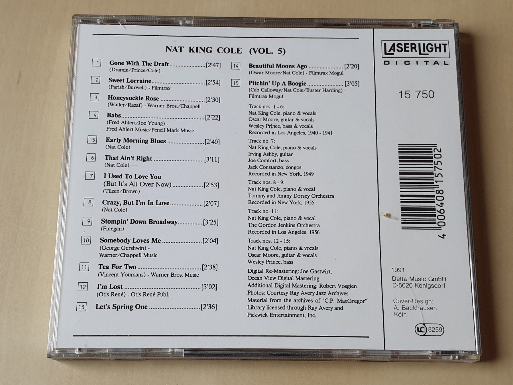 CDs: Nat King Cole Vol. 5 – Gebraucht aus Stansstad von collectorsshop 1
