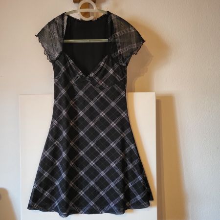 Robe mini à carreaux Y2K - Style Coquette / Grunge