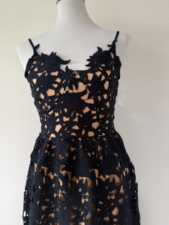 Spitzenkleid Vero Moda dunkelblau Gr. 36 Sommerkleid Festlic
