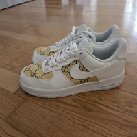 Scarpe da ginnastica Air Force 1 customizzate Gucci Nuove