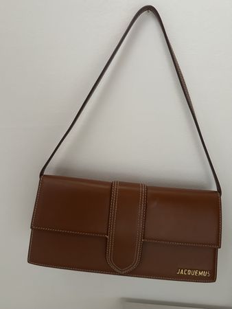 Jacquemus Long Bambino Bag Brown Leather Shoulder Bag