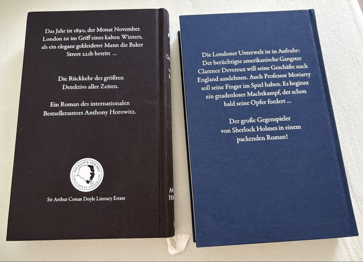 Libri: 2 Romane Anthony Horowitz Sherlock Holmes – Nuovo (secondo la descrizione) da Zofingen venduto da SaraMay 2