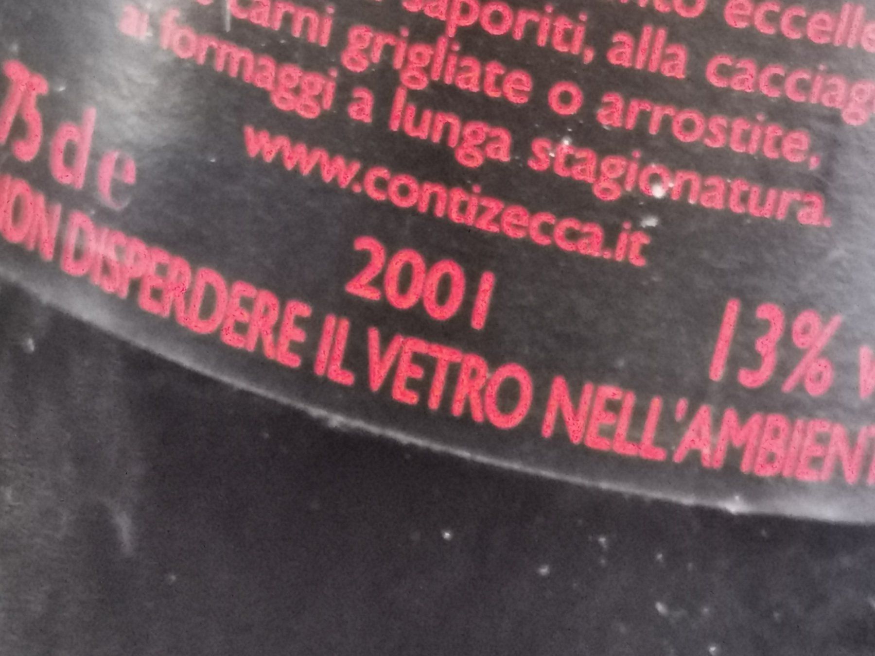Wein: NE RO CONTI ZECCA 2001 – Neu (gemäss Beschreibung) aus Genève von Leboucheoreilles 6