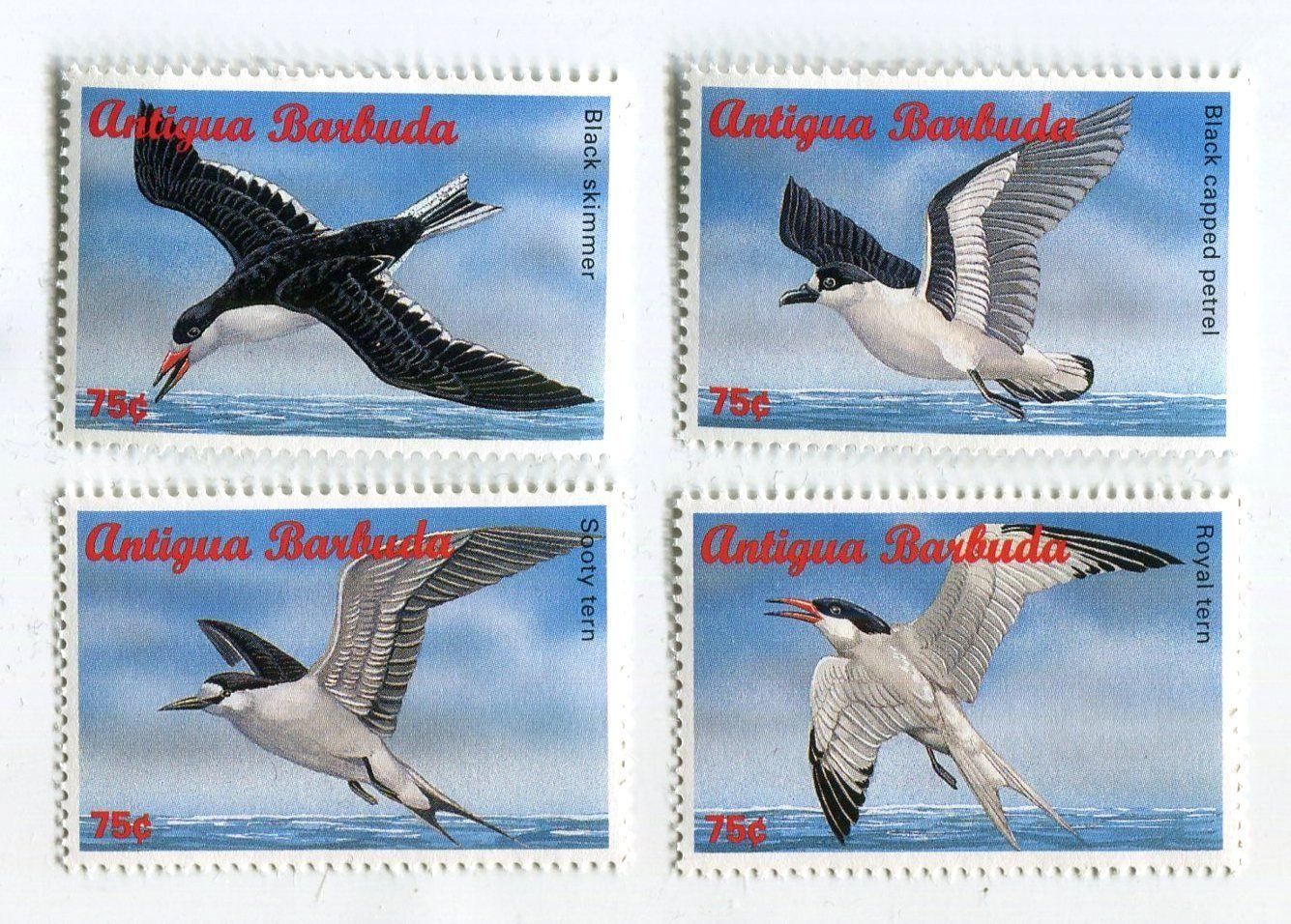 Tutti i francobolli: Briefmarken "Seeschwalben". Antigua und Barbuda – Nuovo e nell'imballaggio originale da Basel venduto da Butsch5