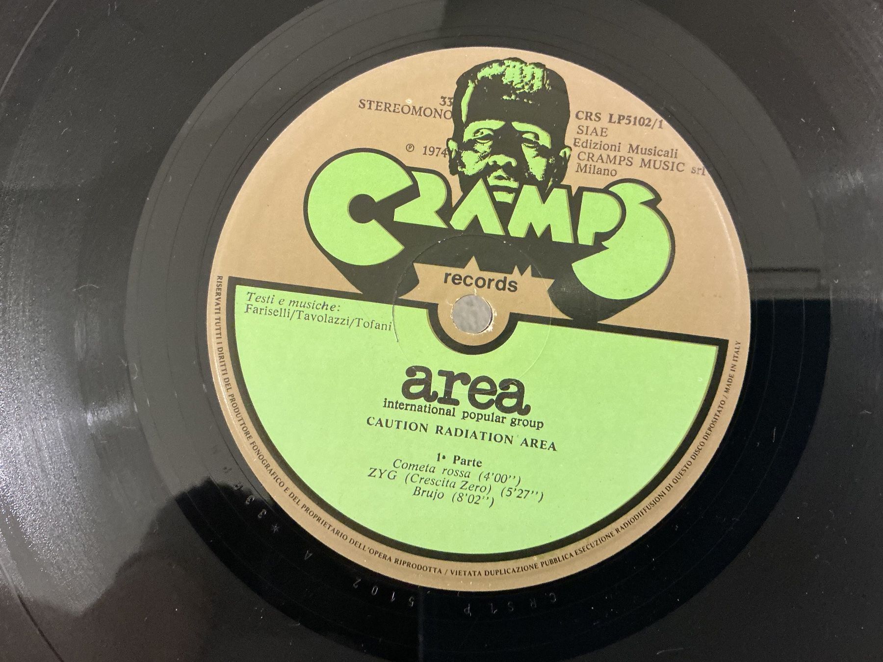 Dischi in vinile: Area LP - Caution Radiation Area – Usato da Winterthur venduto da Tumko-Vinyl 1