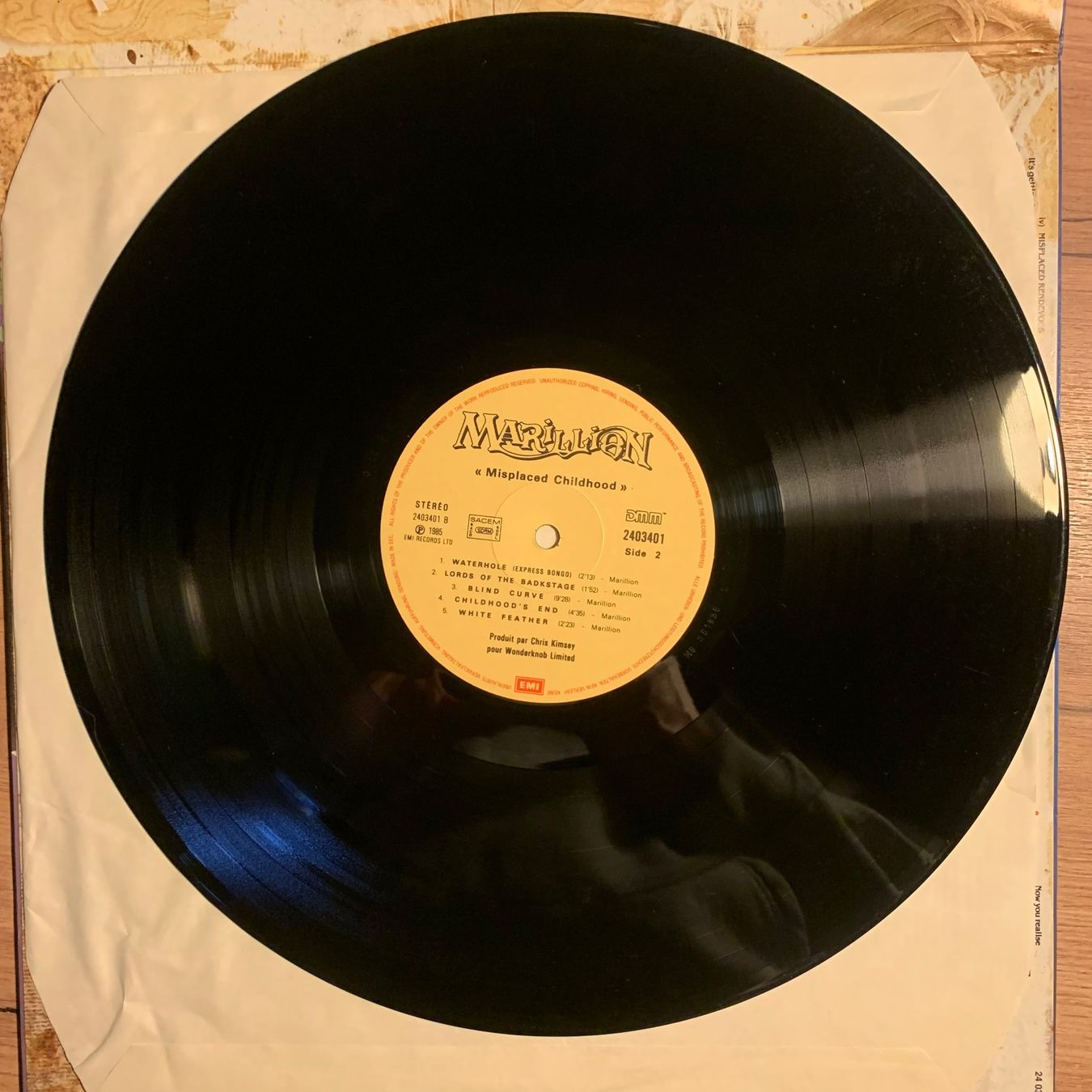 Dischi in vinile: MARILLION - MISPLACED CHILDHOOD...OG FR 1985...EX/EX – Usato da Gals venduto da Diskopatshop 4