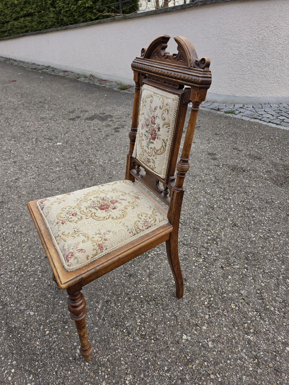 Sedie: Antiker Stuhl mit Blumenmuster - Einzigartiges Design! – Usato da Mettlen venduto da elios0888 4