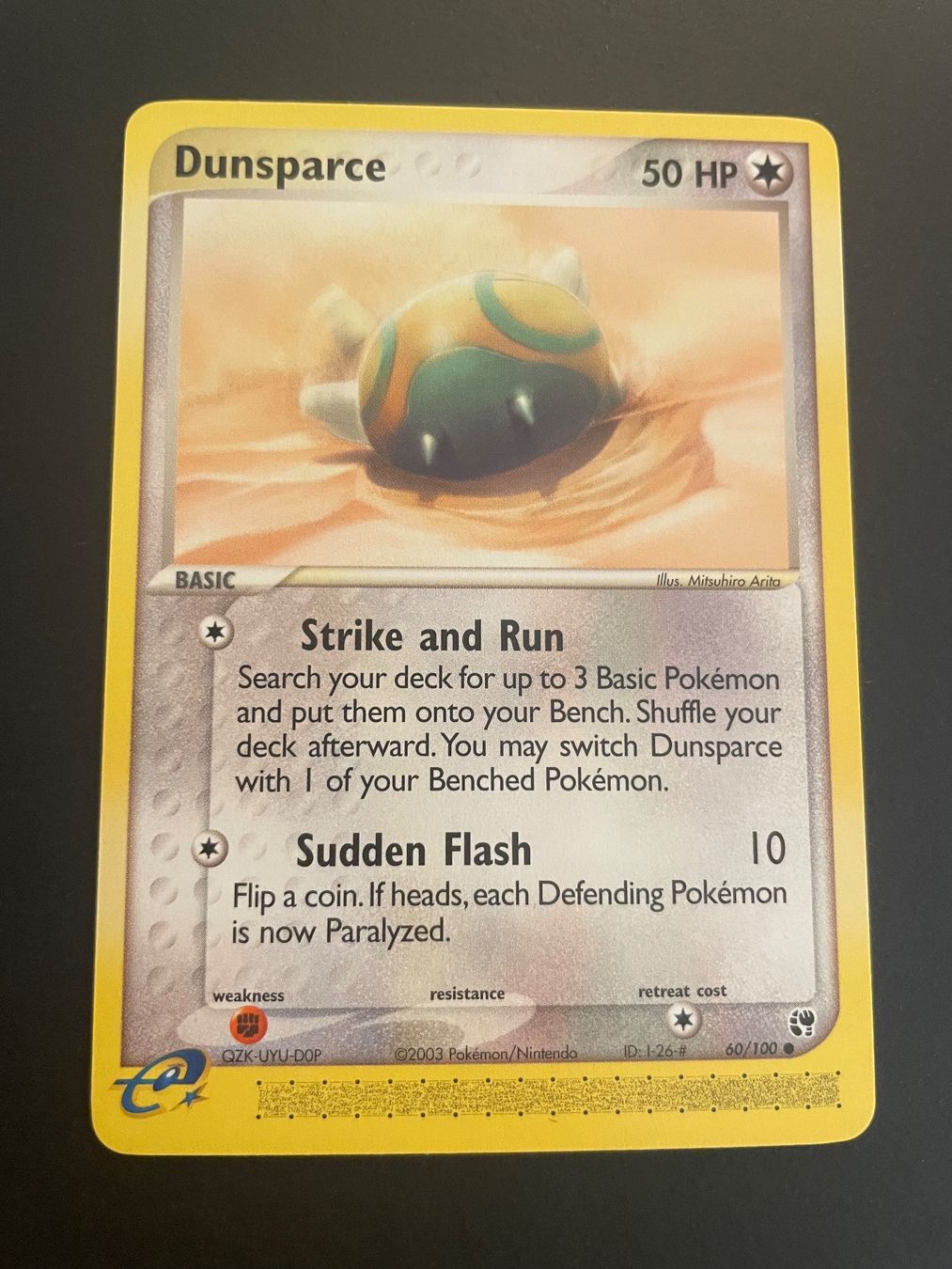 Pokémon Carte collezionabili: Dunsparce 60/100 EX Sandstorm – Usato da Zürich venduto da pokemon_cards