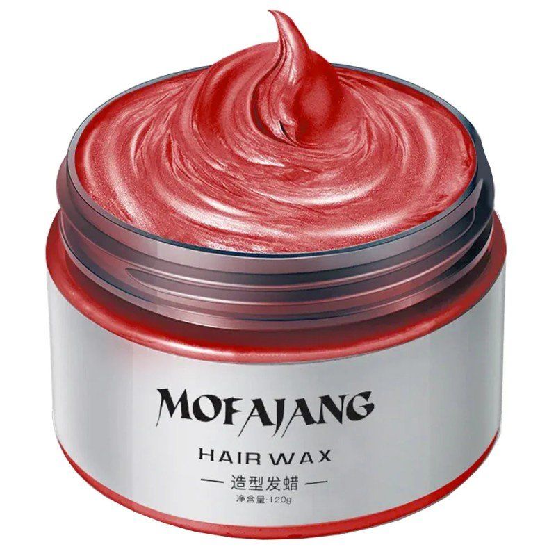 Tinte: Rot Temporäre Haarfarbe 120g Wachs Styling Coseplay – Nuovo e nell'imballaggio originale da Hundwil venduto da tec_mm27 1