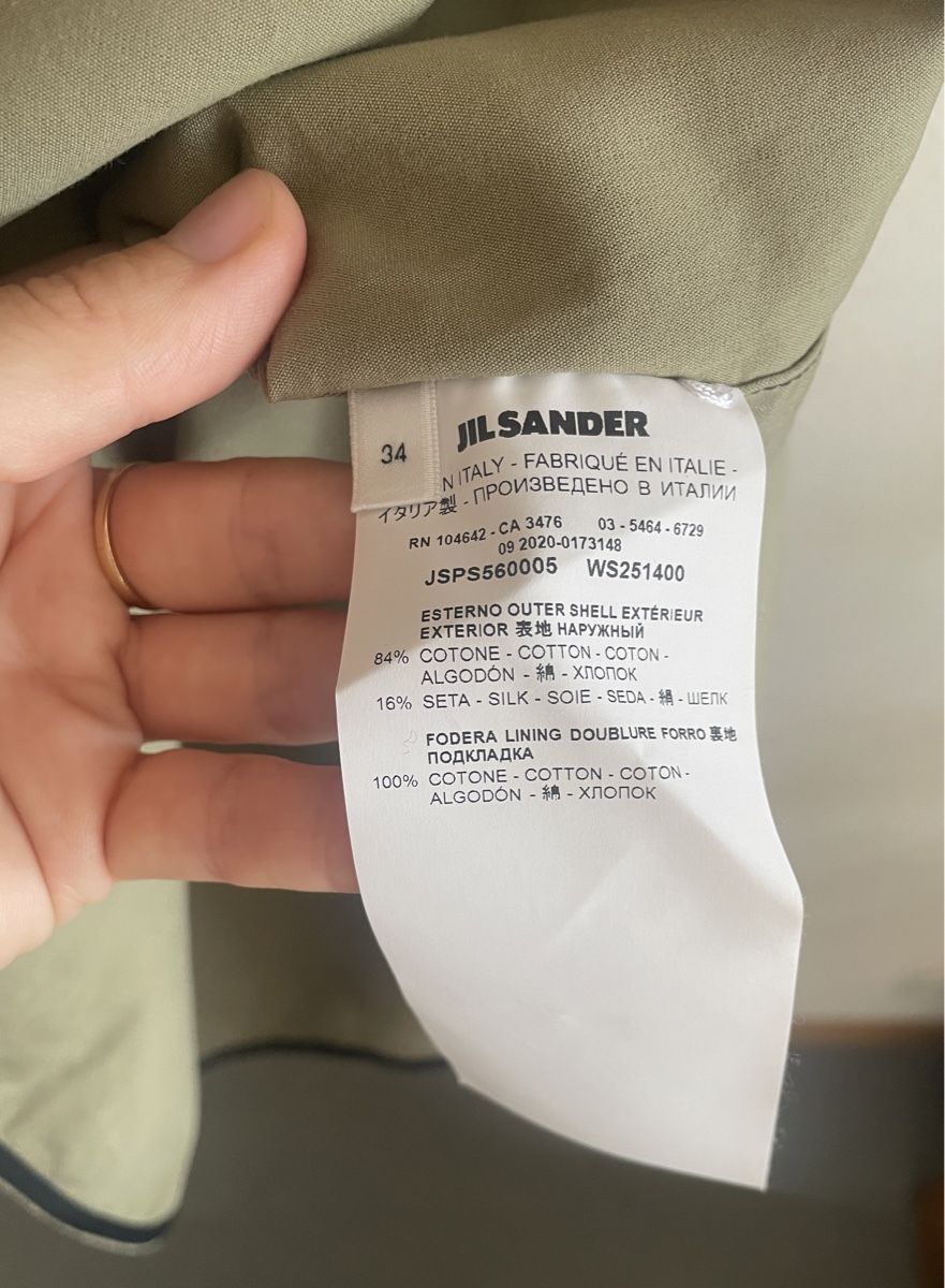 Jil Sander Top: Jil Sander Oversize Top olivgrün Gr. 34 – Usato da Zürich venduto da ehupp 3