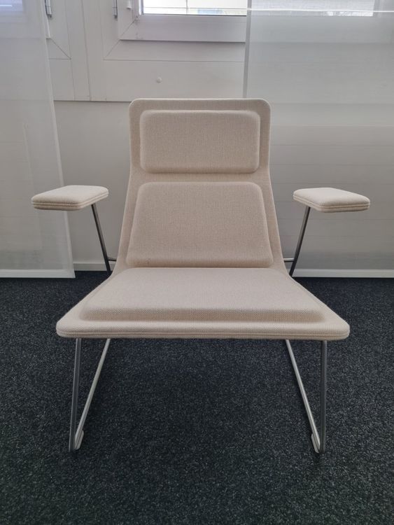 Cappellini Poltrone: Fauteuil Cappellini Low Pad blanc (design Jasper Morrison) – Usato da Lausanne venduto da agu_yhn6 6