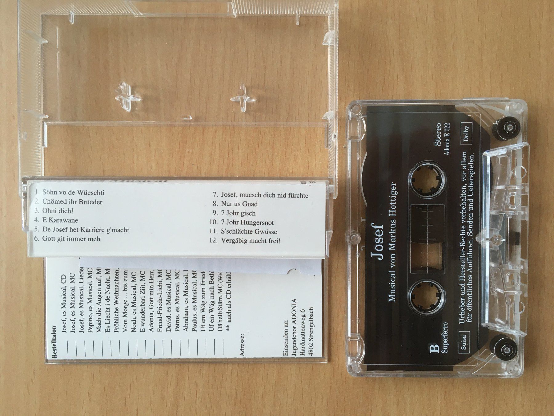 Musicassette: Josef – Jugendchor Adonia – Usato da Grenchen venduto da Kogi7 3