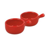 2er-Set  Kirschcaquelon rot 6cm