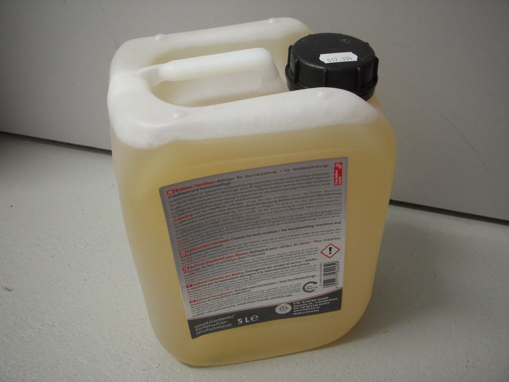 Nettoyant Résine CleanPrince 5,5 Litres - Dégommeur Pour Lames Et Outils - Fabriqué En Allemagne