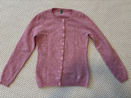 Cardigan aus Wolle rosa Benetton XS - NEU