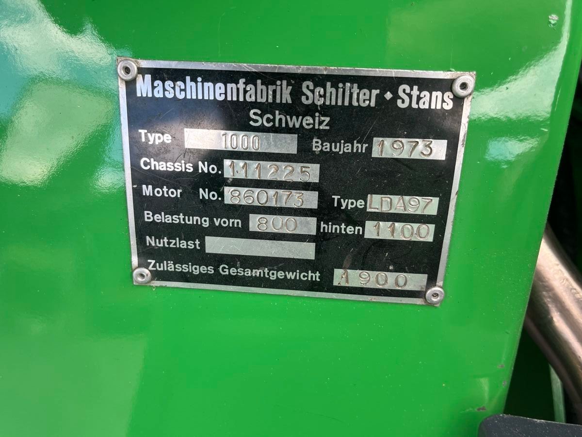 Schilter Trattori: Schilter 1000er – Usato da Giswil venduto da wabri 8