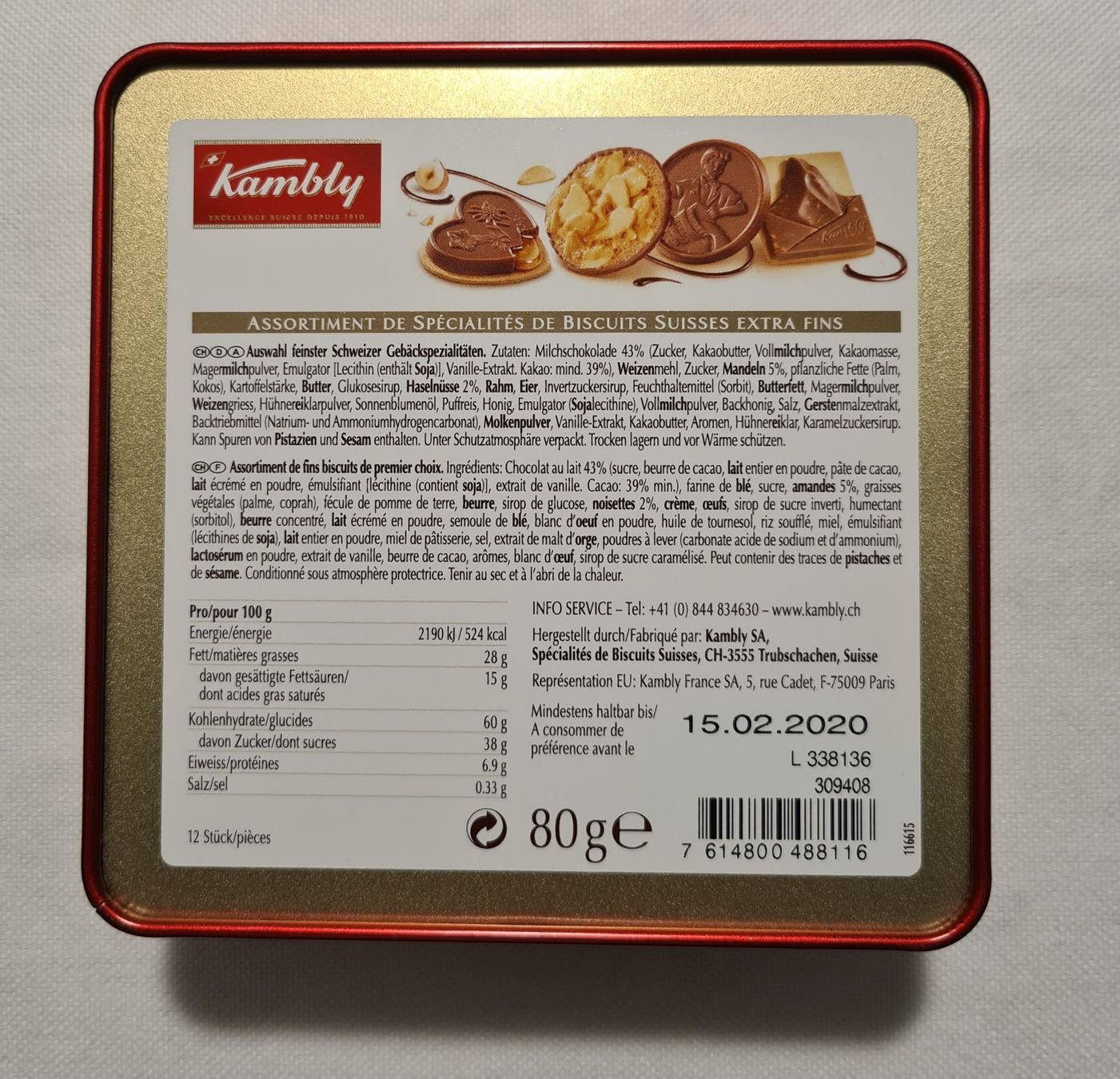 Sonstige Dekorationen & Accessoires: Kambly - Metalldose – Gebraucht aus Lyss von rochen54 1