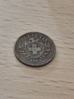 uralte 1 rappen münze von 1864 selten
