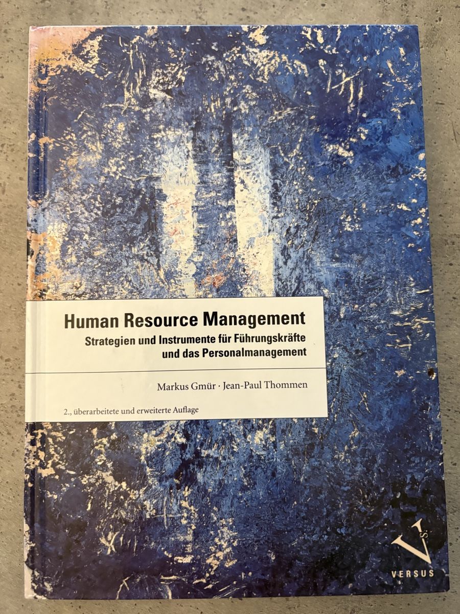 Bücher: Fachbuch Human Resource Management – Neu (gemäss Beschreibung) aus Tagelswangen von lykainion