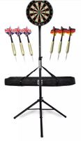 + Dartscheibe Sisal Dartboard 6 Steeldart Pfeile Stativ Stän