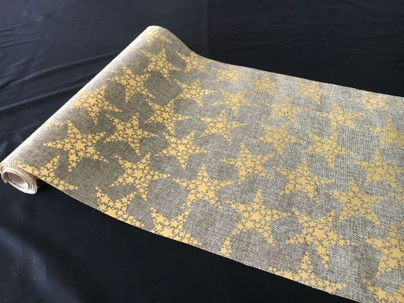 Tutte le decorazioni: Dekostoff "imitiertes" Leinengewebe gold 36x300cm – Nuovo e nell'imballaggio originale da Oensingen venduto da Liquidations-Shop