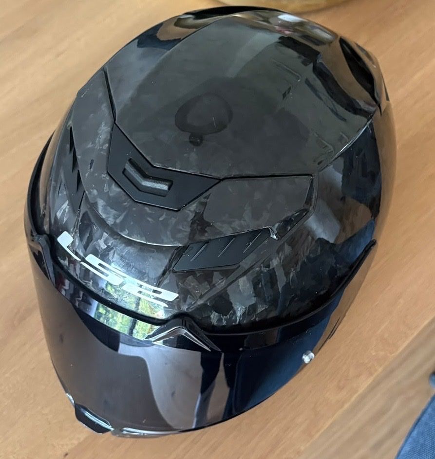 Casques & visières: LS2 Carbon Dragon Motoradhelm mit LS2 Spectrum Intercom – D'occasion à Degersheim par Mary82 3