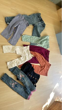 Kleiderpaket 8 Hosen Mädchen Gr116