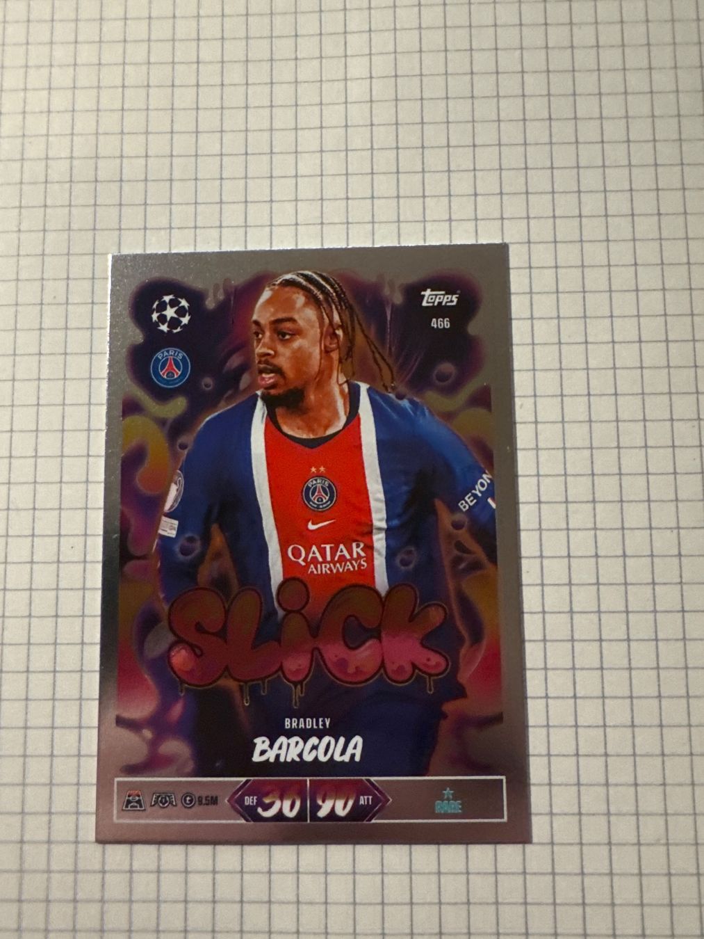 Topps Match Attax Champions League 26-27 Barcola / 466 RARE (Neu ...