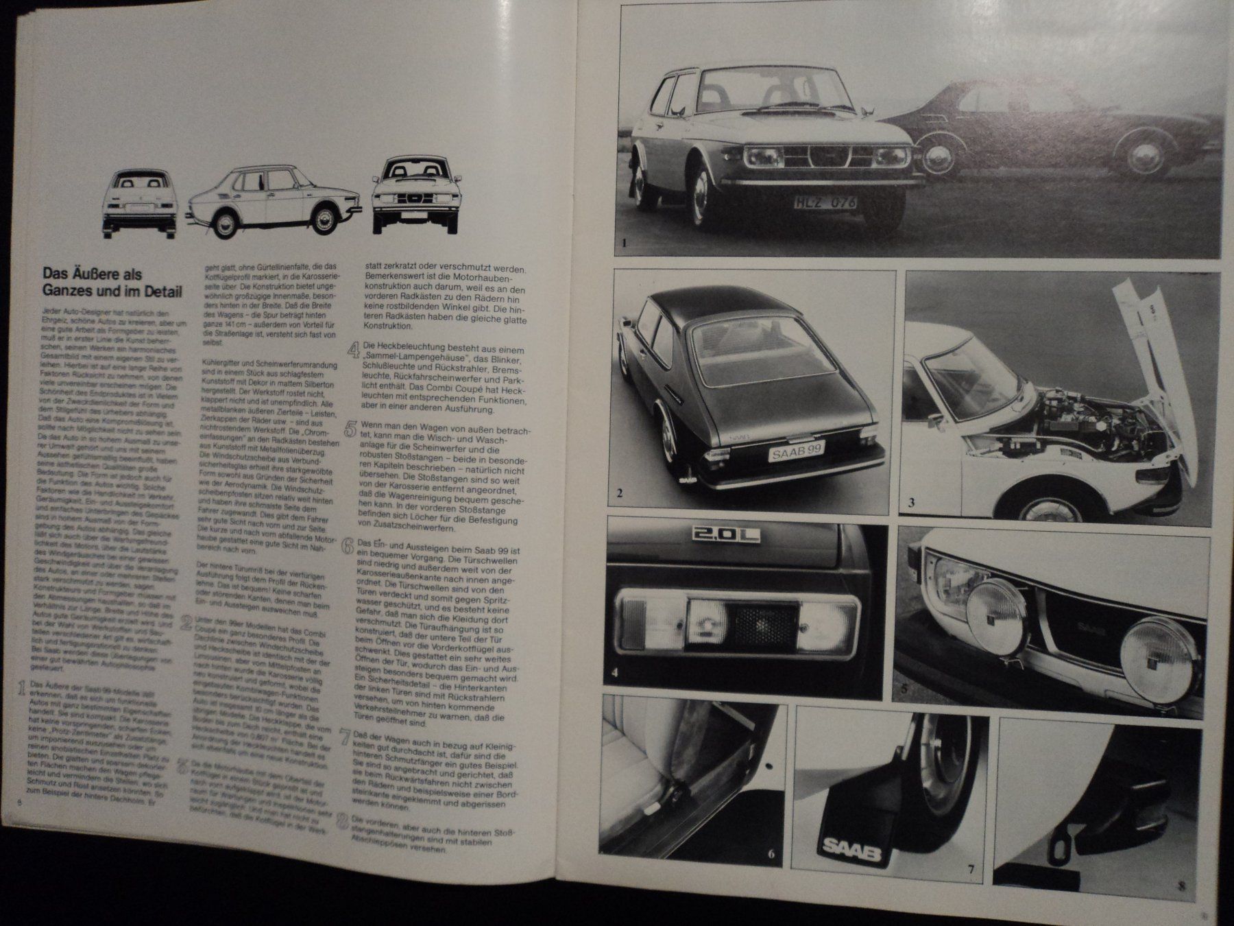 Saab Documenti: Prospekt Saab 99 Modelle ca. 1972 – Usato da Schwarzenburg venduto da modelCARama 3