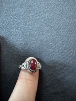 Silber- Edelstein Ring