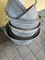 7 Verzinkte Zuber / Gelten