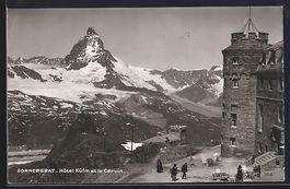AK Gornergrat, Hotel Kulm et le Cervin