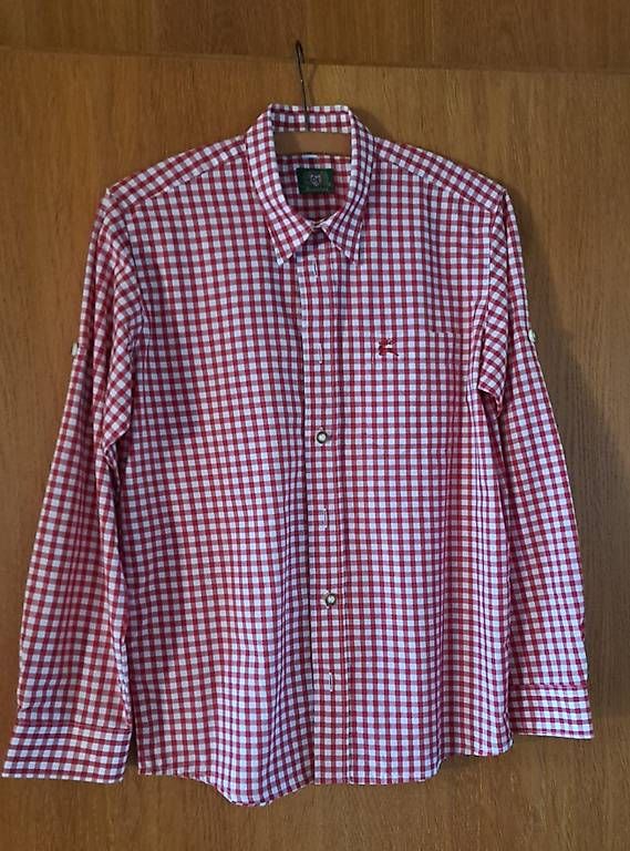Camicie, T-shirt & Polo: Trachtenhemd Knaben Gr. 158/164 – Usato da Märwil venduto da SchmidC14