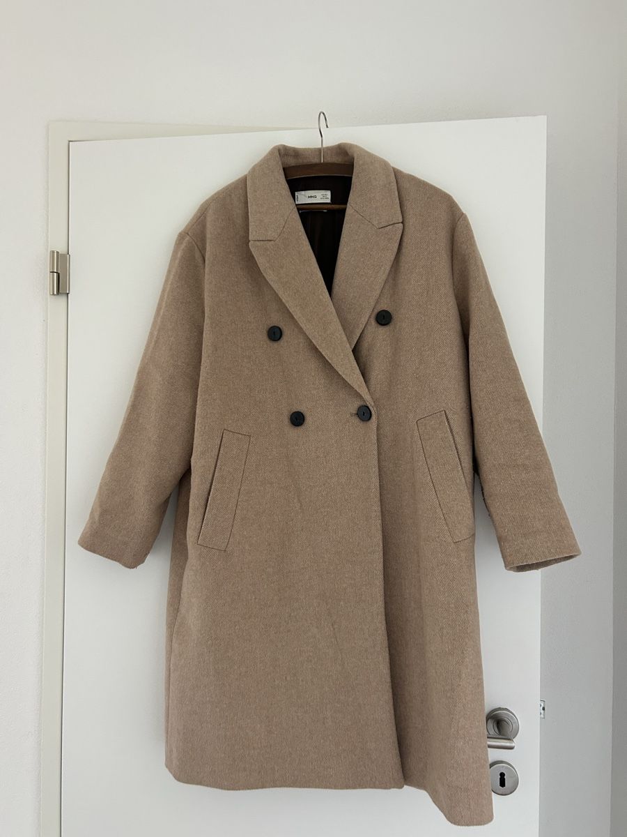 Mango Cappotti: Mango Wollmantel, Grösse L, beige – Usato da Jona venduto da Tanmue