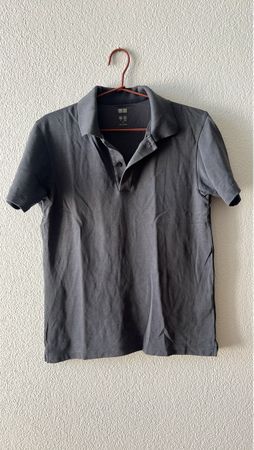 Uniqlo Polohemd Dry-EX, Grösse S, Grau - Sportlich und beque