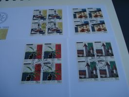 Pro Patria 1999, FDC Satz + 4erblocks, 5 Belege