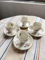 4er Set Espressotassen, Bernadotte Czechoslovakia,Top!