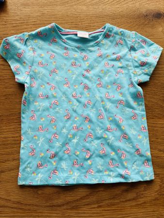 Süsses Sommer T-Shirt mit Flamingos, Gr. 92, Neu